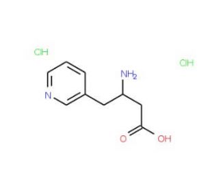 (3-Pyridyl)-L-beta-homoalanine dihydrochloride (CAS 270063-59-7) - chemical structure image