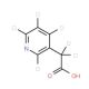 3-Pyridylacetic Acid-d6 (CAS 501-81-5 (unlabeled)) - chemical structure image