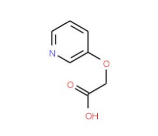 3-Pyridyloxyacetic acid (CAS 86649-57-2) - chemical structure image