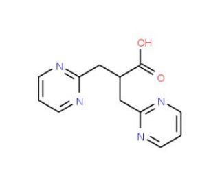 3-Pyrimidin-2-yl-2-pyrimidin-2-ylmethyl-Propionic Acid (CAS 936643-76-4) - chemical structure image