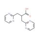3-Pyrimidin-2-yl-2-pyrimidin-2-ylmethyl-Propionic Acid (CAS 936643-76-4) - chemical structure image