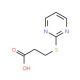 3-(pyrimidin-2-ylsulfanyl)propanoic acid - chemical structure image