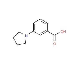 3-(Pyrrolidin-1-yl)benzoic acid (CAS 72548-79-9) - chemical structure image