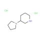 3-Pyrrolidin-1-yl-piperidine dihydrochloride - chemical structure image