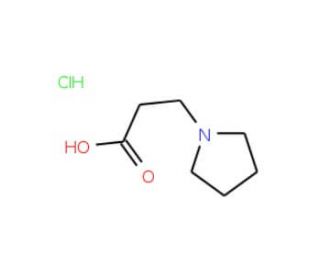 3-Pyrrolidin-1-yl-propionic acid hydrochloride (CAS 76234-38-3) - chemical structure image