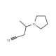 3-pyrrolidin-1-ylbutanenitrile - chemical structure image