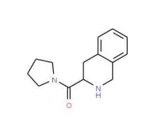 3-(pyrrolidin-1-ylcarbonyl)-1,2,3,4-tetrahydroisoquinoline (CAS 135709-66-9) - chemical structure image