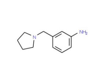 3-(Pyrrolidin-1-ylmethyl)aniline (CAS 183365-31-3) - chemical structure image