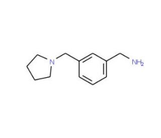 3-Pyrrolidin-1-ylmethylbenzylamine (CAS 91271-78-2) - chemical structure image