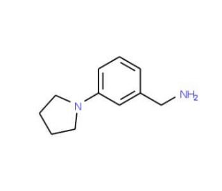 (3-Pyrrolidin-1-ylphenyl)methylamine (CAS 175696-70-5) - chemical structure image