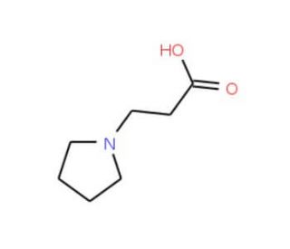 3-Pyrrolidin-1-ylpropanoic acid (CAS 76234-38-3) - chemical structure image