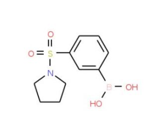 3-(Pyrrolidin-1-ylsulphonyl)benzeneboronic acid (CAS 871329-61-2) - chemical structure image