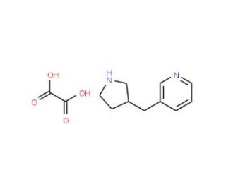 3-(Pyrrolidin-3-ylmethyl)pyridine oxalate - chemical structure image