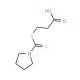 3-(Pyrrolidine-1-carbothioylsulfanyl)-propionic acid - chemical structure image