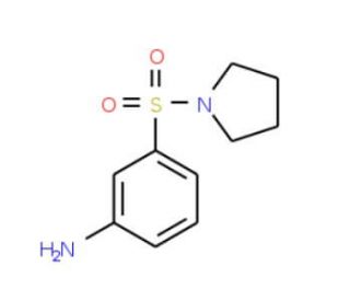 3-(Pyrrolidine-1-sulfonyl)-phenylamine (CAS 91619-38-4) - chemical structure image