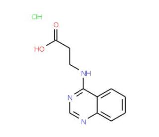 3-(Quinazolin-4-ylamino)-propionic acid hydrochloride - chemical structure image
