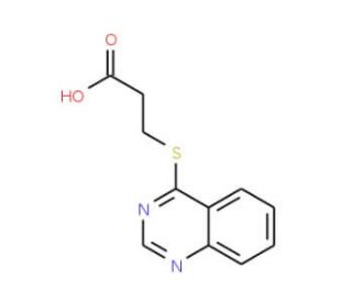 3-(Quinazolin-4-ylthio)propanoic acid - chemical structure image