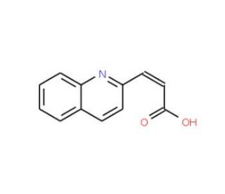 3-Quinolin-2-yl-acrylic acid (CAS 81124-50-7) - chemical structure image