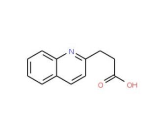 3-quinolin-2-ylpropanoic acid (CAS 39111-94-9) - chemical structure image