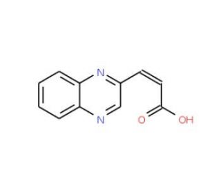 3-Quinoxalin-2-yl-acrylic acid (CAS 1593-24-4) - chemical structure image
