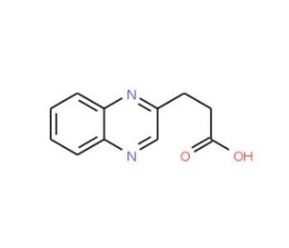 3-Quinoxalin-2-ylpropanoic acid - chemical structure image