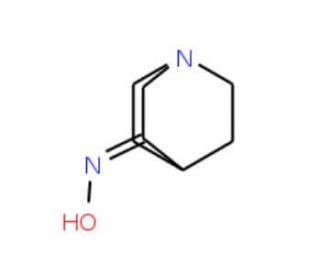3-Quinuclidinone oxime (CAS 35423-17-7) - chemical structure image