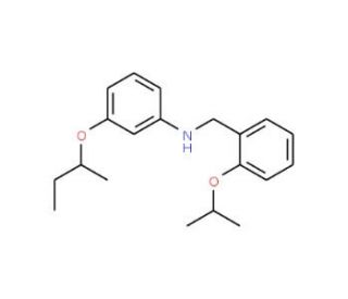 3-(sec-Butoxy)-N-(2-isopropoxybenzyl)aniline - chemical structure image