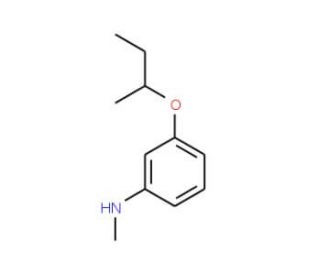 3-(sec-Butoxy)-N-methylaniline - chemical structure image
