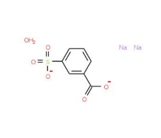 3-Sulfobenzoic acid disodium salt monohydrate (CAS 14995-40-5) - chemical structure image
