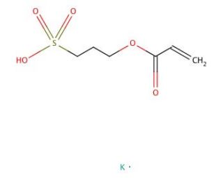 3-Sulfopropyl acrylate potassium salt (CAS 31098-20-1) - chemical structure image