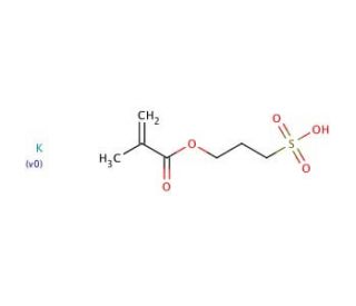 3-Sulfopropyl methacrylate potassium salt (CAS 31098-21-2) - chemical structure image