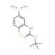 3-(t-Butoxycarbonylamino)-4-chlorophenylboronic acid (CAS 871329-57-6) - chemical structure image