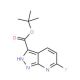 3-(tert-Butoxycarbonyl)-6-fluoro-1H-pyrazolo[3,4-b]pyridine (CAS 155601-71-1) - chemical structure image