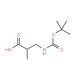 3-tert-Butoxycarbonylamino-2-methyl-propionic acid (CAS 16948-10-0) - chemical structure image