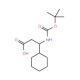 3-tert-Butoxycarbonylamino-3-cyclohexyl-propionic acid (CAS 458529-74-3) - chemical structure image