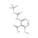 3-(tert-Butoxycarbonylamino)-5-methoxyisonicotinic acid (CAS 709666-22-8) - chemical structure image