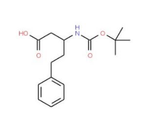 3-tert-Butoxycarbonylamino-5-phenyl-pentanoic acid (CAS 955314-80-4) - chemical structure image