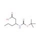 3-tert-Butoxycarbonylamino-hexanoic acid (CAS 282524-95-2) - chemical structure image