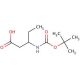 3-tert-Butoxycarbonylamino-pentanoic acid (CAS 557091-78-8) - chemical structure image