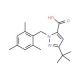 3-tert-Butyl-1-(2,4,6-trimethylbenzyl)-1H-pyrazole-5-carboxylic acid - chemical structure image