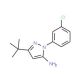 3-tert-Butyl-1-(3-chlorophenyl)-1H-pyrazol-5-amine (CAS 895042-70-3) - chemical structure image