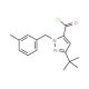 3-tert-Butyl-1-(3-methylphenyl)-1H-pyrazole-5-carbonyl chloride - chemical structure image
