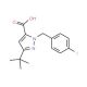 3-tert-Butyl-1-(4-fluorobenzyl)-1H-pyrazole-5-carboxylic acid - chemical structure image
