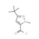 3-(tert-Butyl)-1-methyl-1H-pyrazole-5-carbonyl chloride (CAS 160842-62-6) - chemical structure image