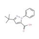 3-(tert-Butyl)-1-phenyl-1H-pyrazole-5-carboxylic acid (CAS 93045-47-7) - chemical structure image