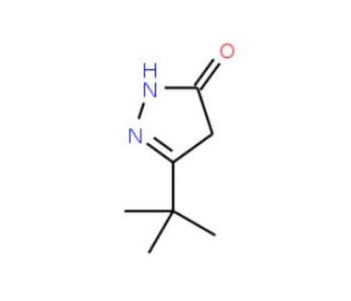 3-tert-Butyl-2-pyrazolin-5-one (CAS 29211-68-5) - chemical structure image