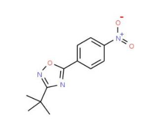 3-(tert-Butyl)-5-(4-nitrophenyl)-1,2,4-oxadiazole - chemical structure image