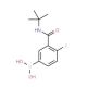 3-(tert-Butylcarbamoyl)-4-fluorobenzeneboronic acid (CAS 874219-26-8) - chemical structure image