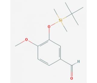 3-tert-Butyldimethylsiloxy-4-methoxybenzaldehyde - chemical structure image