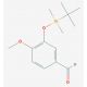3-tert-Butyldimethylsiloxy-4-methoxybenzaldehyde - chemical structure image